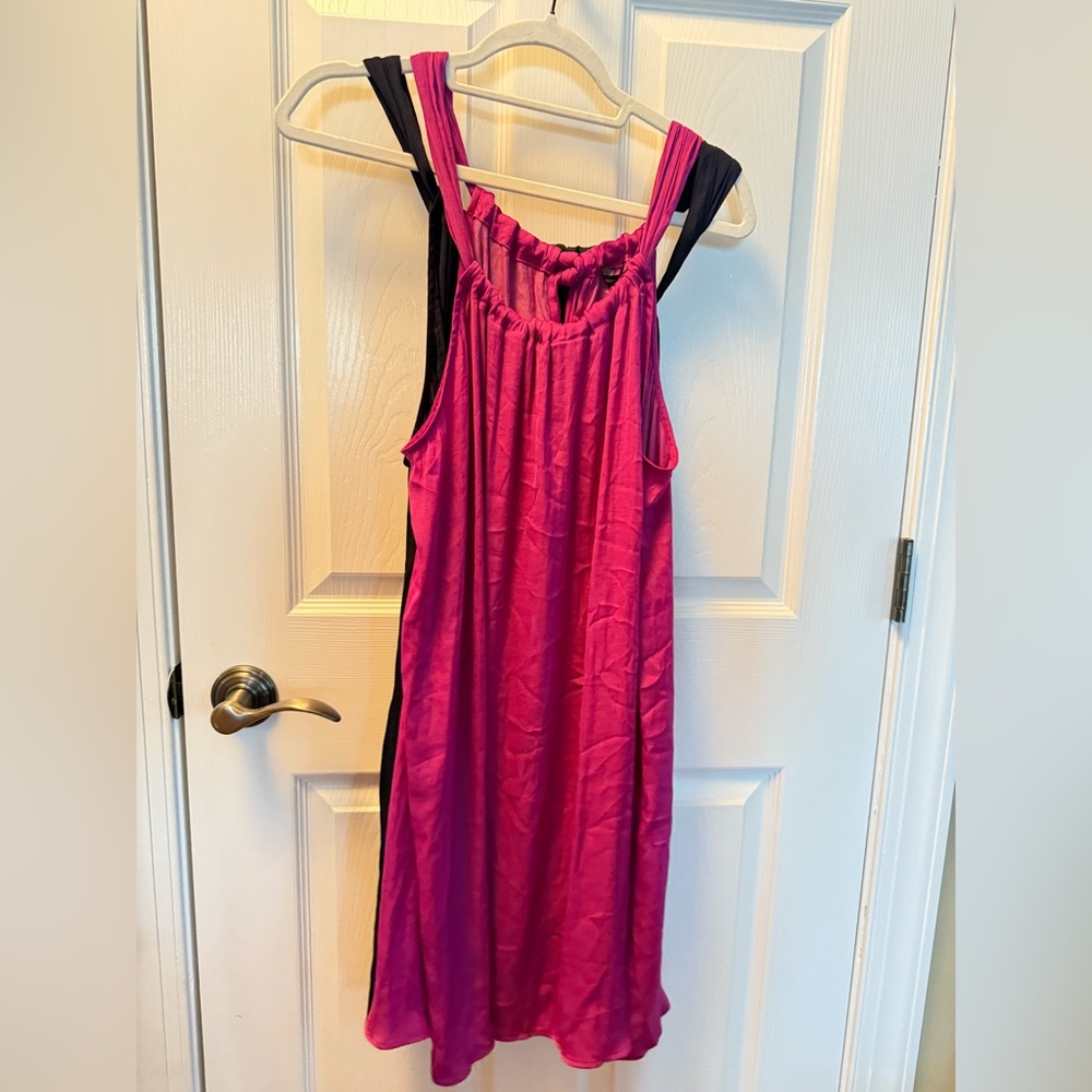 Banana Republic - silk tank free flowing mini - hot pink NWT